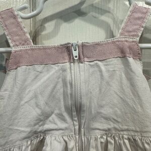 Specialty Baby 24 mo girls white sundress with pink and green ribbon stripes